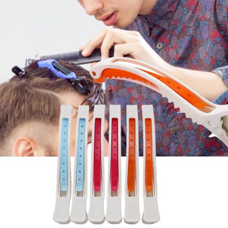 3 stk. Hårklemme Multifunktionel Let At Bruge Abs Frisør Krokodille Pin Klemme Til Daglig Brug