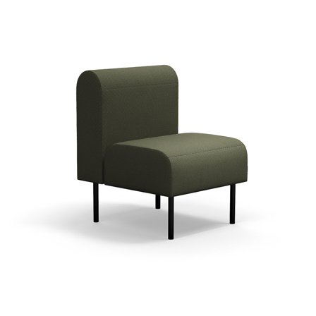 Modulsofa VARIETY, 1-Sitzer, Stoff Blues CSII, olive