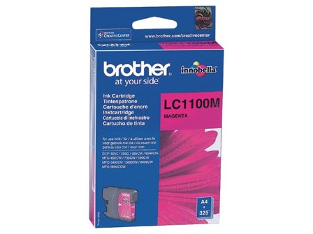 Brother Bläckpatron LC1100 M, LC-1100M, Innobella -bläck, magenta, singelförpackning - Lyreco - Toner och bläck > Bläckpatroner > Bläckpatroner 