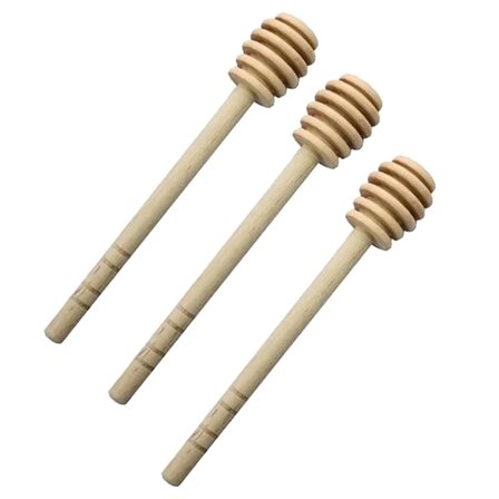 Honningkrukke med langt håndtag Mix Stick Lille træ honningpind Træpind