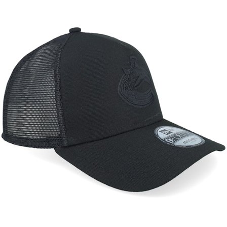 New Era - Zwart trucker Cap - Hatstore Exclusive x 9FORTY Black A-Frame Trucker @ Hatstore