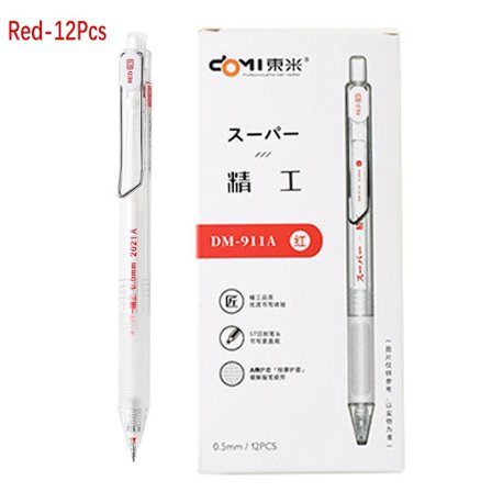 12st Neutral Pen Journal Penna RÖD