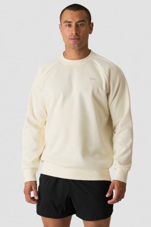 ICANIWILL - Everyday Crewneck Cream - Langermet - Herre - ICIW