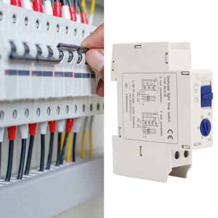 Tidtakerbryter 0,5‐20 min Tidstyringskontroller 220‐240V AC for Lysapparater