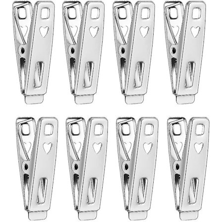 40 kpl Ruostumattomasta Teräksestä Valmistettuja Vaatepinsejä Metalliset Vaatepinsejä Sukkapinsejä