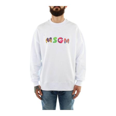 Msgm Sweatshirts Hvid, Herre