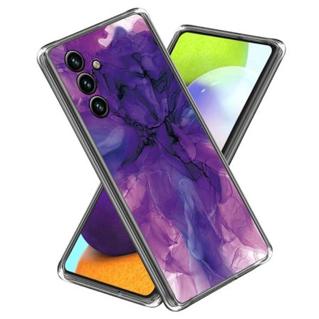 Marble Samsung Galaxy A34 5G Suojakotelo - Dreamy Violetti Marble