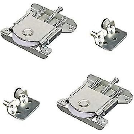 2 kpl Liukuva Kaapin Ovien Osia Rullapyörien Ohjaimet