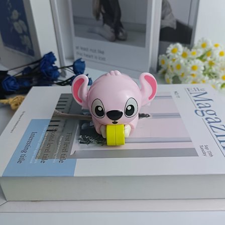 Figur dukke to Stiled Stich figur hjemme skrivebord ornamenter Angel skrivebord dekorasjon Halloween Jul ideell feriegave