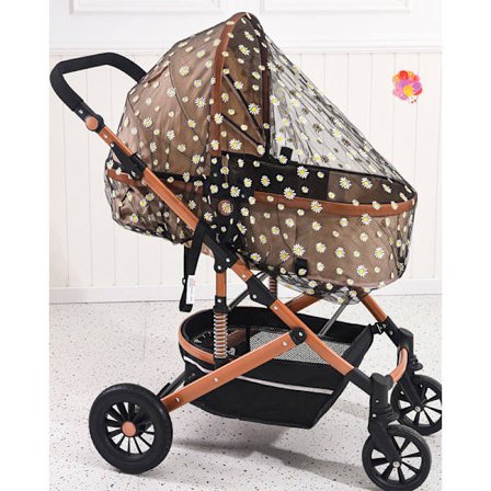 Barnevognsnet Myggenet / Insektsnet til Barnevogn – Universal Insektsnet til barnevogn, Sort