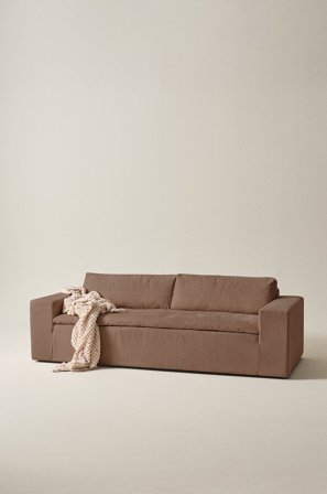 Jotex - Sofa 3-seter Brun - SARBONNE - Kjøp 3-seters sofaer hos Jotex