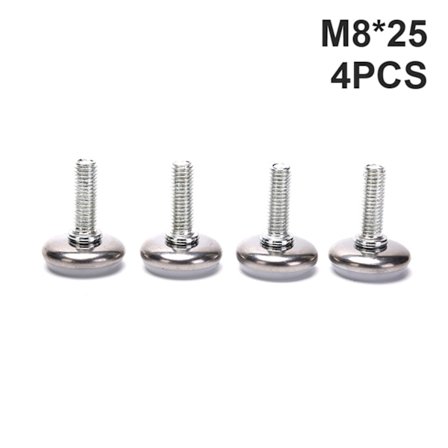 4 STK Justerbare stålmøbelben Anti-slip basebord