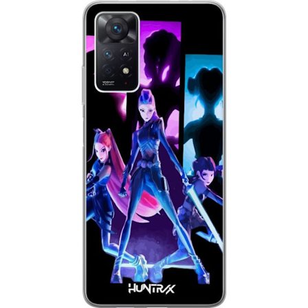 Kompatibelt Mobildeksel til Xiaomi Xiaomi Redmi Note 11 Pro 5G Futuristisk jente gruppe illustrasjon med neonlys og sterke farger i sci-fi estetikk