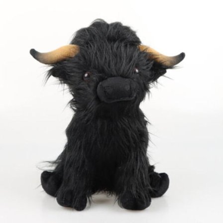 25 cm Highland Cow kosebamse skotsk skotsk ku present