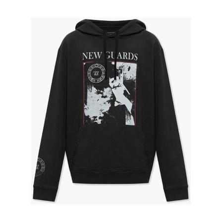 AllSaints Pravha hoodie Sort, Herre