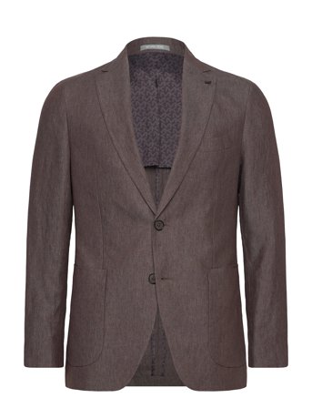 Pure Linen Blazer Brown Michael Kors