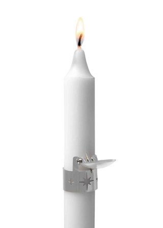 Pluto Design Lysslukker til kronelys 2stk sølv