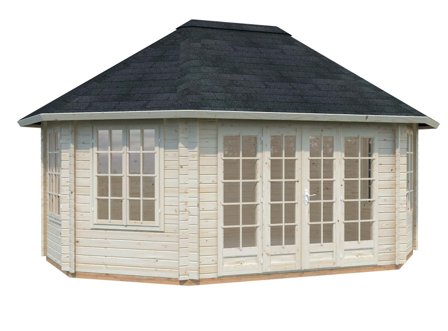 Palmako Hanna Lusthus 21 m²/inv. 20,3 m², obehandlad, Uterum