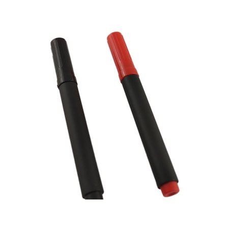 Permanent Marker Pen Slanted - Red 10-pack