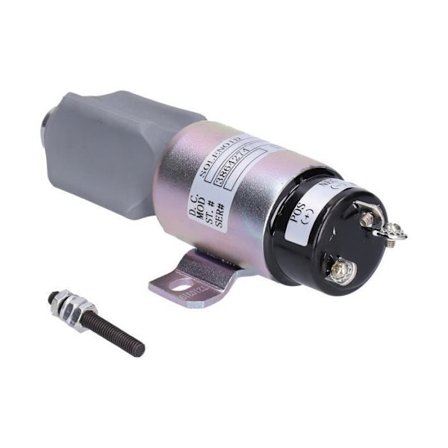 HURRISE Solenoidventil DC24V Grävmaskinsmotor Brandsläckningstillbehör DC24V Bränslestopp Solenoidventil TOSD-03-046 -h
