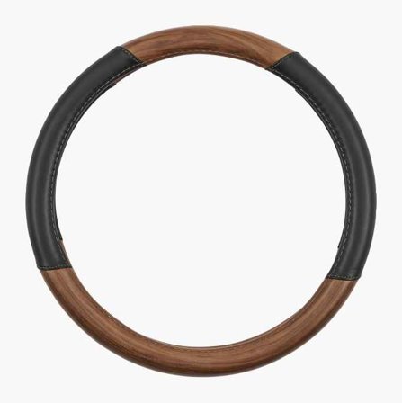 Rattöverdrag svart med träimitation - Biltema