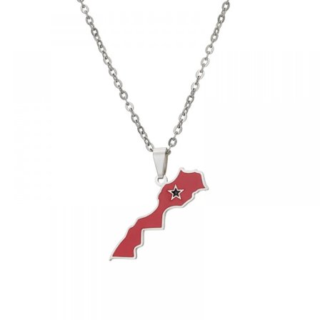 Dame Halskjede, Marokko Kartanheng i Rustfritt Stål Halskjede Tilbehør Etnisk Stil Dame Kragebeinskjede Dame Smykker