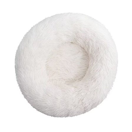 Katteseng, Fluffy Pude, Myk Vaskbar for Katter Hunder (Hvit, 60 cm), Sunny