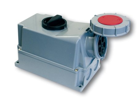 Garo UBV 263-6 Stikkontakt 63A, blokkert 3 poler, Stikkontakter & kabler