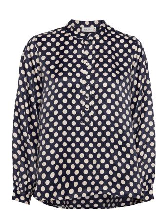 Beneda Bluse Langærmet Navy Masai