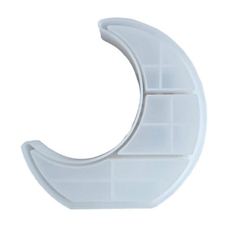 Måneformet Bakke Silikonform Halvmåne Smykke Display Stativ Stativ Støbning Form