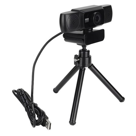 1080P webbkamera 95 graders vy Plug and Play Multifunktionell Full HD videokamera för inspelning Konferenser