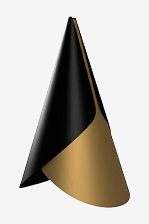 Umage - Lampeskærm Cornet Ø 13,4 x 23,8 cm - Sort - Loftpendler - Fra Homeroom