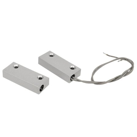 10W Magnetisk Reed Kontakt Zinklegering Responsiv NC Dør Vindue Kontaktsensor til Garage Lager Butik 100V