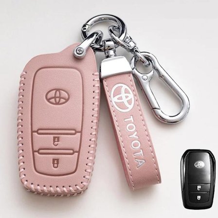 Nahkainen auton avaimenperäkotelo Toyota Corolla SE 2023 Camry 50 55 TLC200 Yaris Land Cruiser Prado150 RAV4 Venza SIENNA -malleille