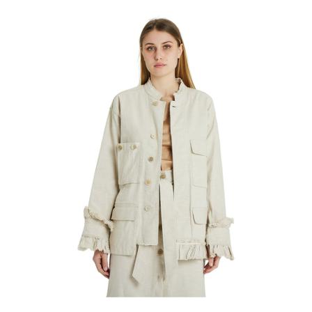 Erika Cavallini, Light Jackets Beige, Dames, Maat:M,Katoen