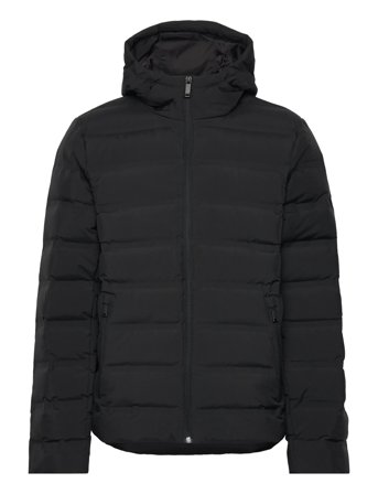 Ls Packable Embossed Logo Quilte Black Calvin Klein