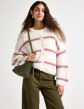 Lindex Cardigan Meja - Cream - XS