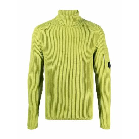 C.p. Company Turtlenecks grön, Herr Stickade tröjor, Herr, Storlek: L