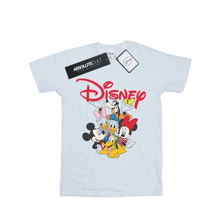 Disney Boys Mickey Mouse Crew T-Shirt 7-8 år Vit
