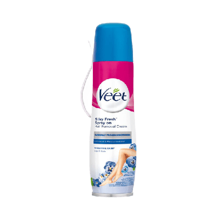 Veet Spray On Hårborttagningskräm Sensitive Hårborttagning Unisex 150ML