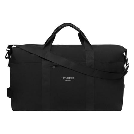 Les Deux Weekendtaske Travis Ribstop Sort, Herre, Størrelse: ONE Size