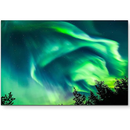 Diy Nyankomst 5d Diamantmaleri Etter Nummersett, Nordlys På Himmelen Nyankomst 5d Diamantmaleri Brodering