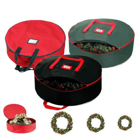 Förvaringsväska För Julkrans Med Dragkedja Green 76*20cm