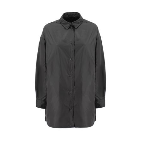 Aspesi, Women& Clothing Shirts Grigio Aw 22 Grijs, Dames, Maat:M,nylon