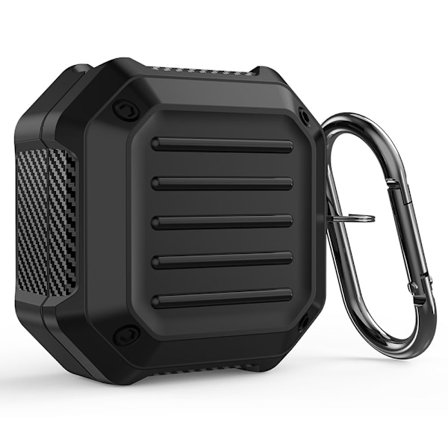 Laddningsfodral med spänne för Samsung Galaxy Buds2 / Buds Pro / Live - Svart