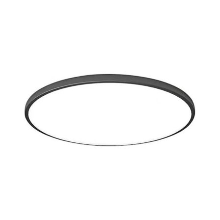 Dimbar LED-taklampe 40W Rundt panel taklampe Ø38cm, Hvit lys, Svart kant, Høy CRI 80+, È adatto come regalo KLB