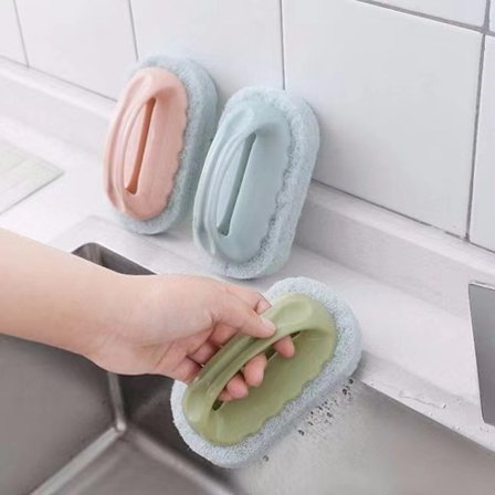 #3-pack Nya Handtagssvampsborstar Köksrengöringsborstar#