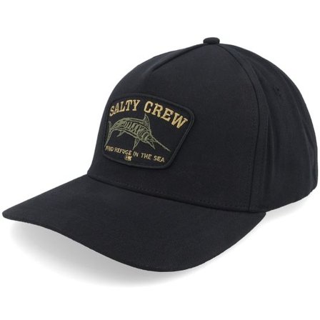 Salty Crew - Svart adjustable Keps - Billfisher Strapback Black A-Frame Adjustable @ Hatstore