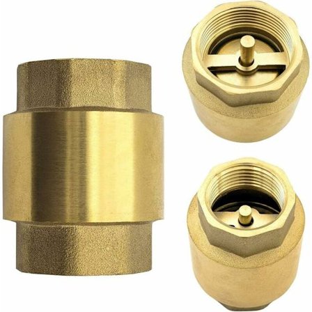 Premium Kvalitet Mässing Vatten Backventil VVS för att Förhindra Återflöde av Vatten för Pump, Fontän, Tvättmaskin, Trädgård, Regnvattentank, Tunna
