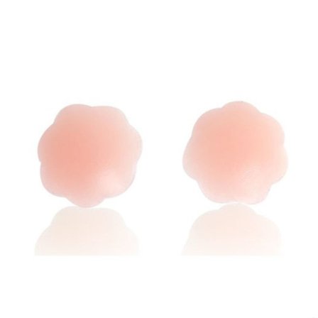 Blomsterformede nipple covers - Beige